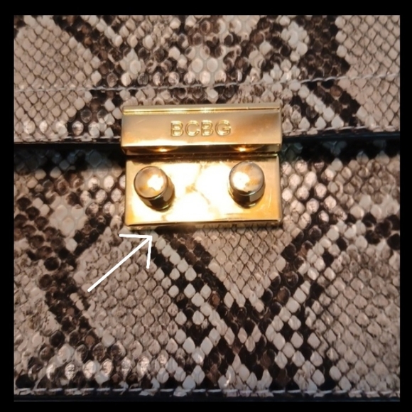 BCBG Snakeskin Chain Purse - Picture 14 of 14